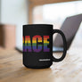 EMBRACE Rainbow Black Mug 15oz