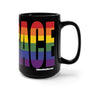 EMBRACE Rainbow - Large Black Mug 15oz