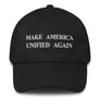 Make America Unified Again Black Cotton Baseball Hat