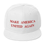 Make America United Again White/Red Flat Bill Snapback Hat