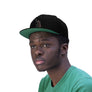 Man Kneeling Unisex Flat Bill Hat