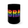 EMBRACE Rainbow Black Mug 15oz