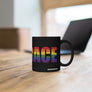 EMBRACE Rainbow Black mug 11oz