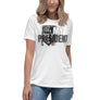 Not My President White Short Sleeve Women's Relaxed Shirt