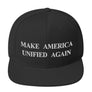 Make America Unified Again Black Flat Bill Snapback Hat