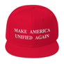 Make America Unified Again Flat Bill Snapback Hat
